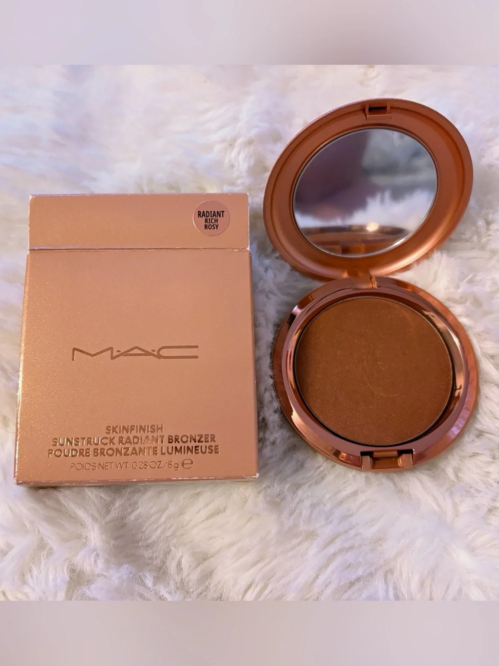 MAC Skinfinish Sunstruck Radiant Bronzer Powder Rich Rosy Brand New NIB